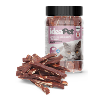 ideaPet przysmak Longusy z jagnięciną i dorszem 180g
