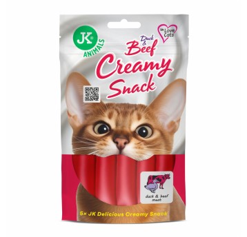 JK Animals kremowy przysmak dla kota kaczka 5x15g