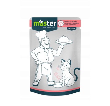Master KOT Kompletna Karma Mokra z Cielęcin 80g/24