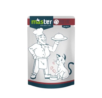 Master KOT Kompletna Karma Mokra z Mięsem 80g/24