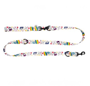 Merledog Smycz przepinana M 3m Jednorożec 2,5cm