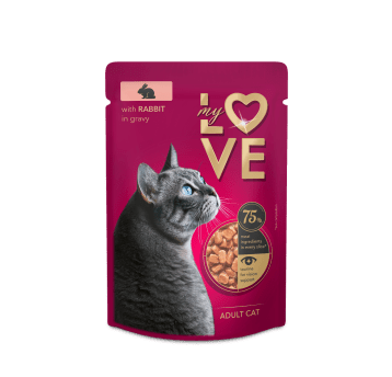 MY LOVE KOT karma mokra królik w sosie 85g/24