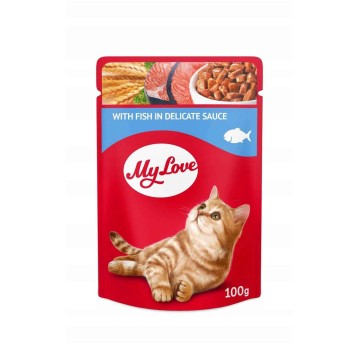 MY LOVE KOT karma mokra- ryba w delikatnym sosie 100g/24
