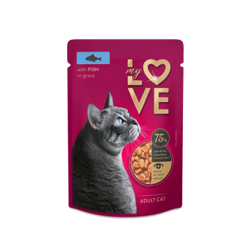 MY LOVE KOT karma mokra ryba w sosie 85g/24