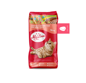 MY LOVE KOT karma sucha- cielęcina 14kg/1