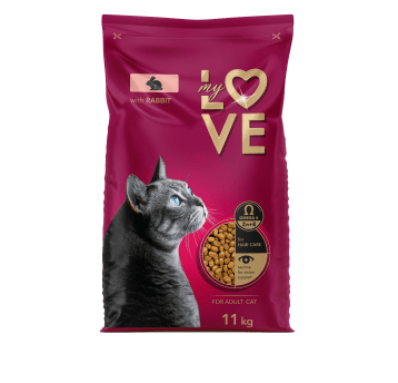 MY LOVE KOT karma sucha- królik 11 kg/1