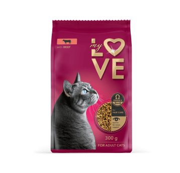 MY LOVE KOT karma sucha- wołowina 300g