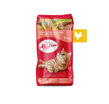 MY LOVE KOT karma sucha z kurczakiem 14kg/1