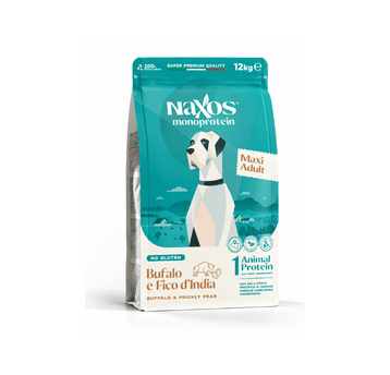 NAXOS ADULT MAXI DOG Bawół z opuncją 12kg