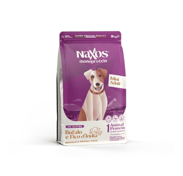 NAXOS ADULT MINI DOG Bawół z opuncją 2kg