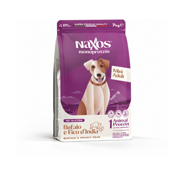 NAXOS ADULT MINI DOG Bawół z opuncją 7kg