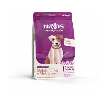 NAXOS ADULT MINI DOG Wieprzowina z granatem 0,5kg