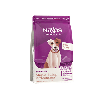 NAXOS ADULT MINI DOG Wieprzowina z granatem 7kg