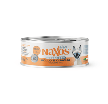 NAXOS CAT ADULT STERI.Pasta kurcz. przepiór.85g/12