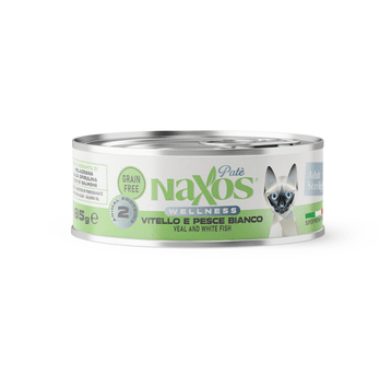 NAXOS CAT ADULT STERIL.Pasta celęcina i ryba85g/12