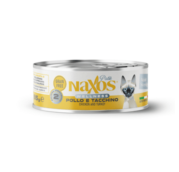 NAXOS CAT ADULT STERIL.Pasta kurcz. i indyk 85g/12