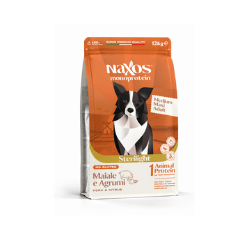 NAXOS STERIL.MEDIUM/MAXI DOG Wieprzo. z cytru.12kg