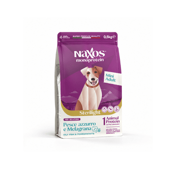 NAXOS STERILIGHT MINI DOG Ryba z granatem 0,5kg