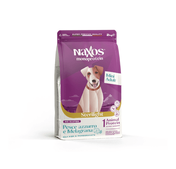 NAXOS STERILIGHT MINI DOG Ryba z granatem 2kg