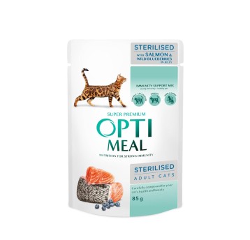 OPM Sup.Pr. KOT Mokra Sterilised Łosoś,Borów85g 12