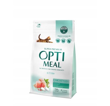 OptiMeal Super Premium Kocięta karma sucha- z kurczakiem 700g/10