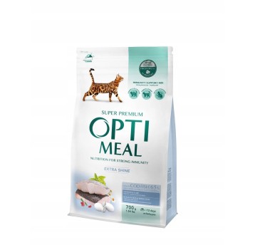 OptiMeal Super Premium Kot karma sucha- z dorszem 700g/10