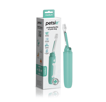 Petsie Medium - Elektrolityczna szczoteczka do zębów dla psów do 10-20 kg