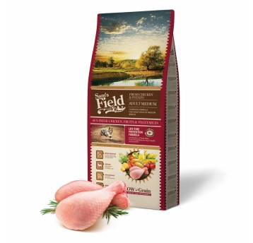 Sams Field Adult Medium Chicken & Potato, karma superpremium 13kg