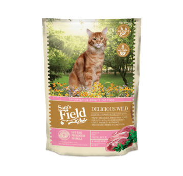 Sams Field Cat Delicious Wild, karma superpremium 400 g/10 szt