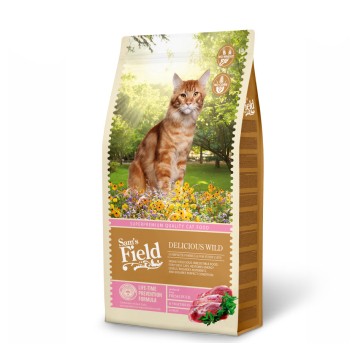 Sams Field Cat Delicious Wild, karma superpremium 7,5 kg/1