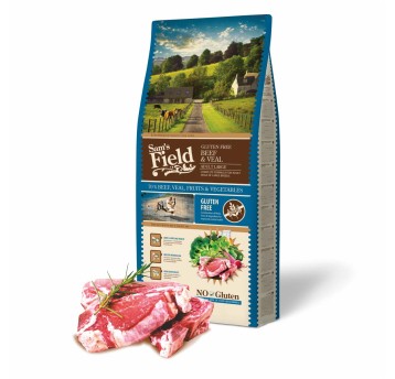 Sams Field Gluten Free Adult Large Beef & Veal, karma superpremium 13 kg