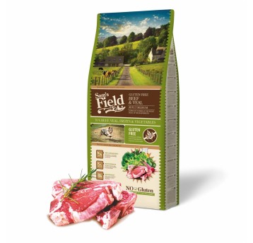 Sams Field Gluten Free Adult Medium Beef & Veal, karma superpremium 13 kg