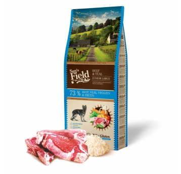 Sams Field Gluten Free Beef & Veal Junior Large, karma superpremium 13 kg