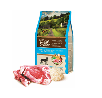 Sams Field Gluten Free Beef & Veal Junior Large, karma superpremium 2,5 kg/5