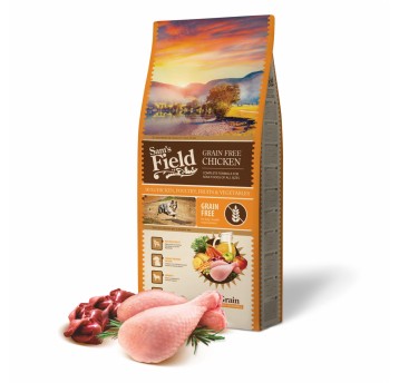 Sams Field Grain Free Chicken, karma superpremium 13 kg