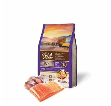 Sams Field Grain Free Salmon & Herring, karma superpremium 2,5 kg/5