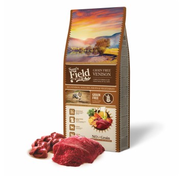 Sams Field Grain Free Venison, karma superpremium 13 kg
