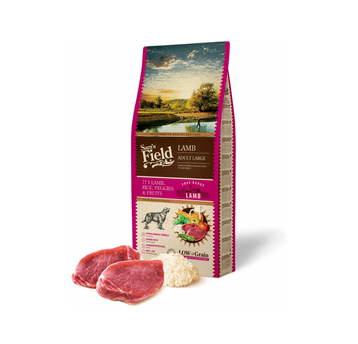 Sams Field Low Grain Adult Large Lamb - Free Range, karma superpremium 13 kg/1