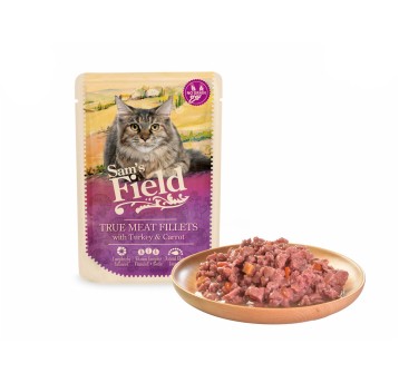 Sams Field True Meat Fillets with Turkey & Carrot 85 g/24